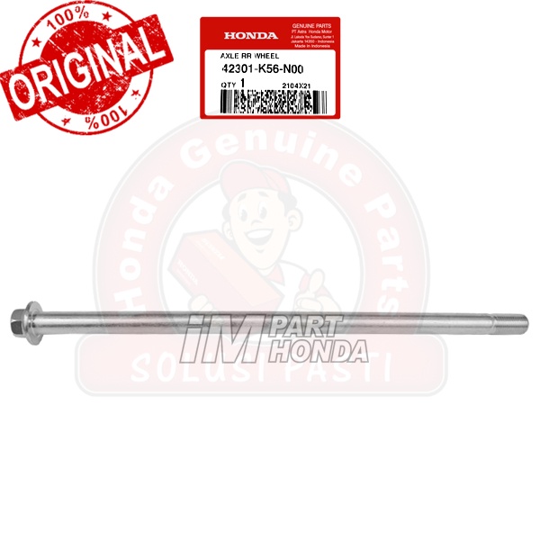 As Roda Belakang - Axle RR Wheel SONIC 150 R SUPRA 150 GTR 42301-K56-N00 42301K56N00