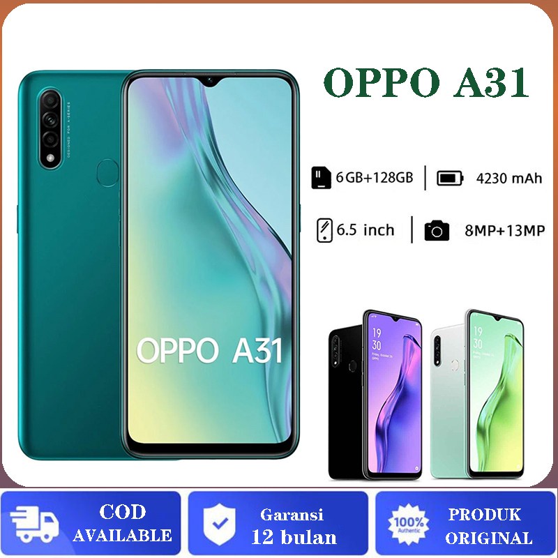 OPPO A31 RAM 8/256 GB GARANSI 1 TAHUN