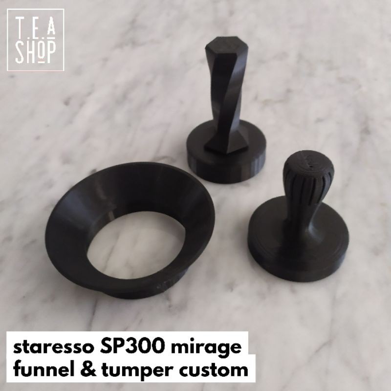 staresso sp300 mirage funnel tamper custom 3d printed