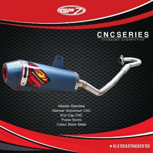 KNALPOT GP7 CNC STANDART KLX 150