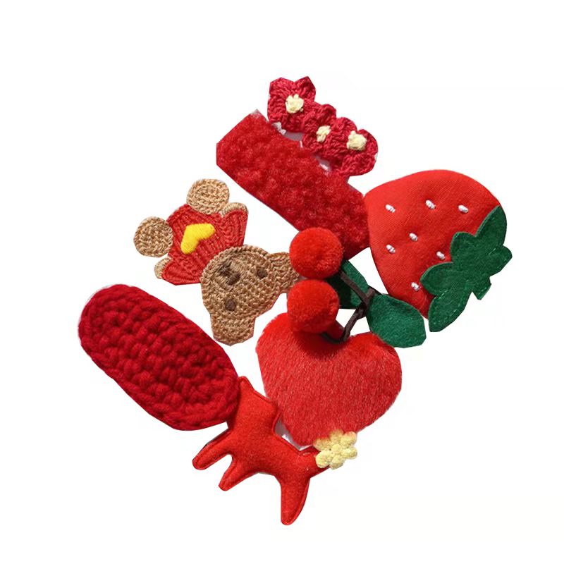 （Hello Girl) F74 1 Papan 8 Pcs Jepit Rambut Karakter Klip Jepitan Anak Gaya Korea Fashion Hair Clip