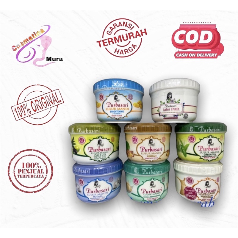 (e,px) PURBASARI LULUR MANDI 100 GR - BODY SCRUB EXFOLIASI KULIT