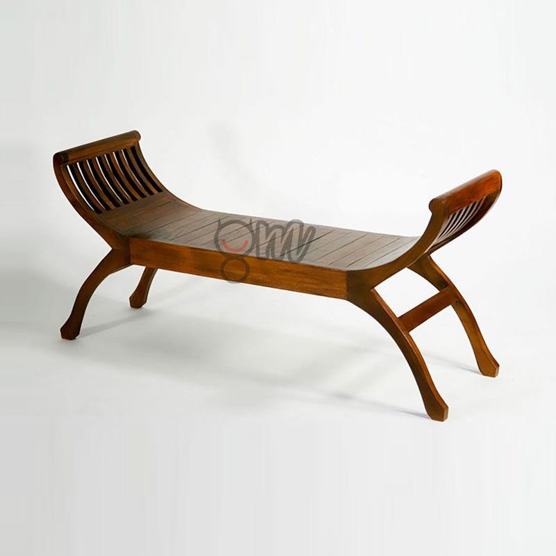 Bangku Teras Yuyu Kayu Jati