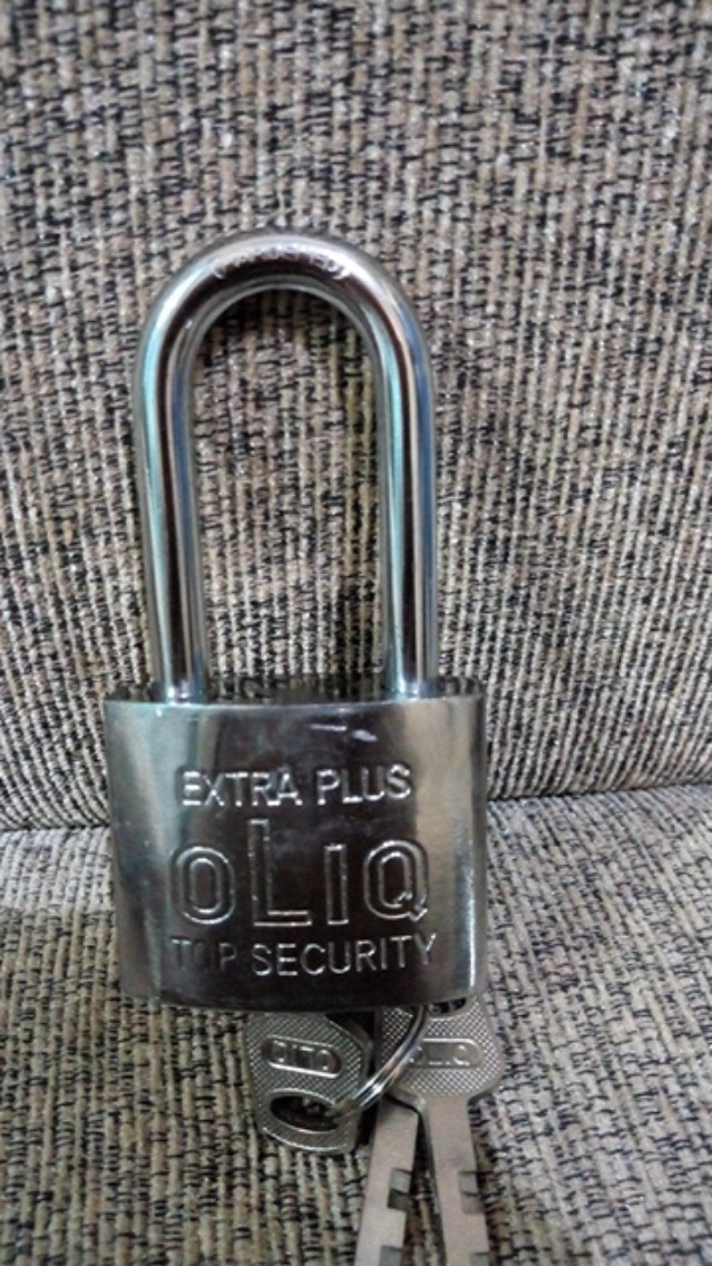 Gembok Pagar Rumah Gembok Putih Merk Oliq 40mm 50mm Gembok Leher Panjang Kunci Pagar Anti Maling