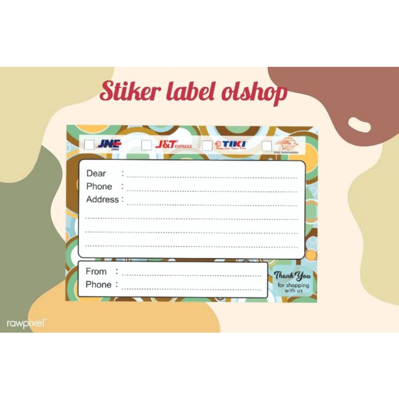 

Stiker Label Pengiriman Olshop