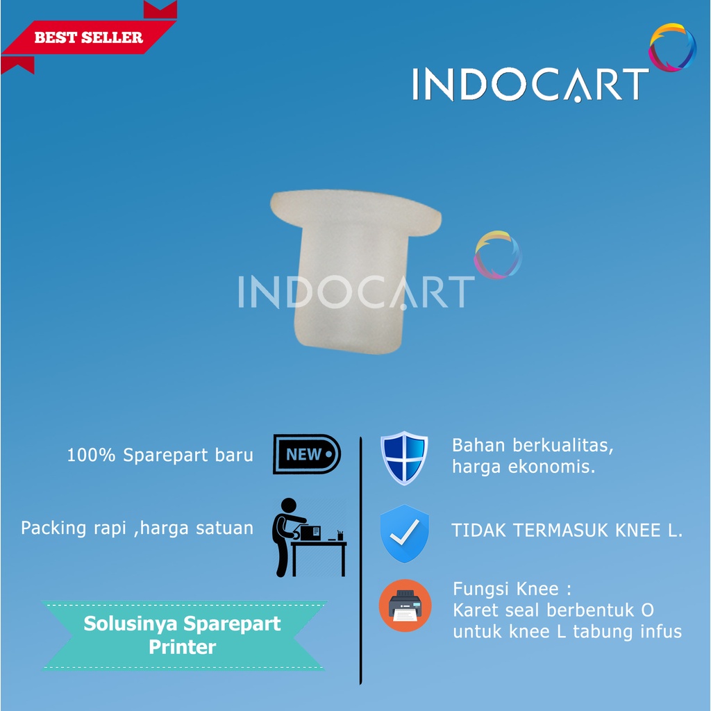 Seal Karet Knee L Tabung Infus Modif CISS HP Canon Epson-Import