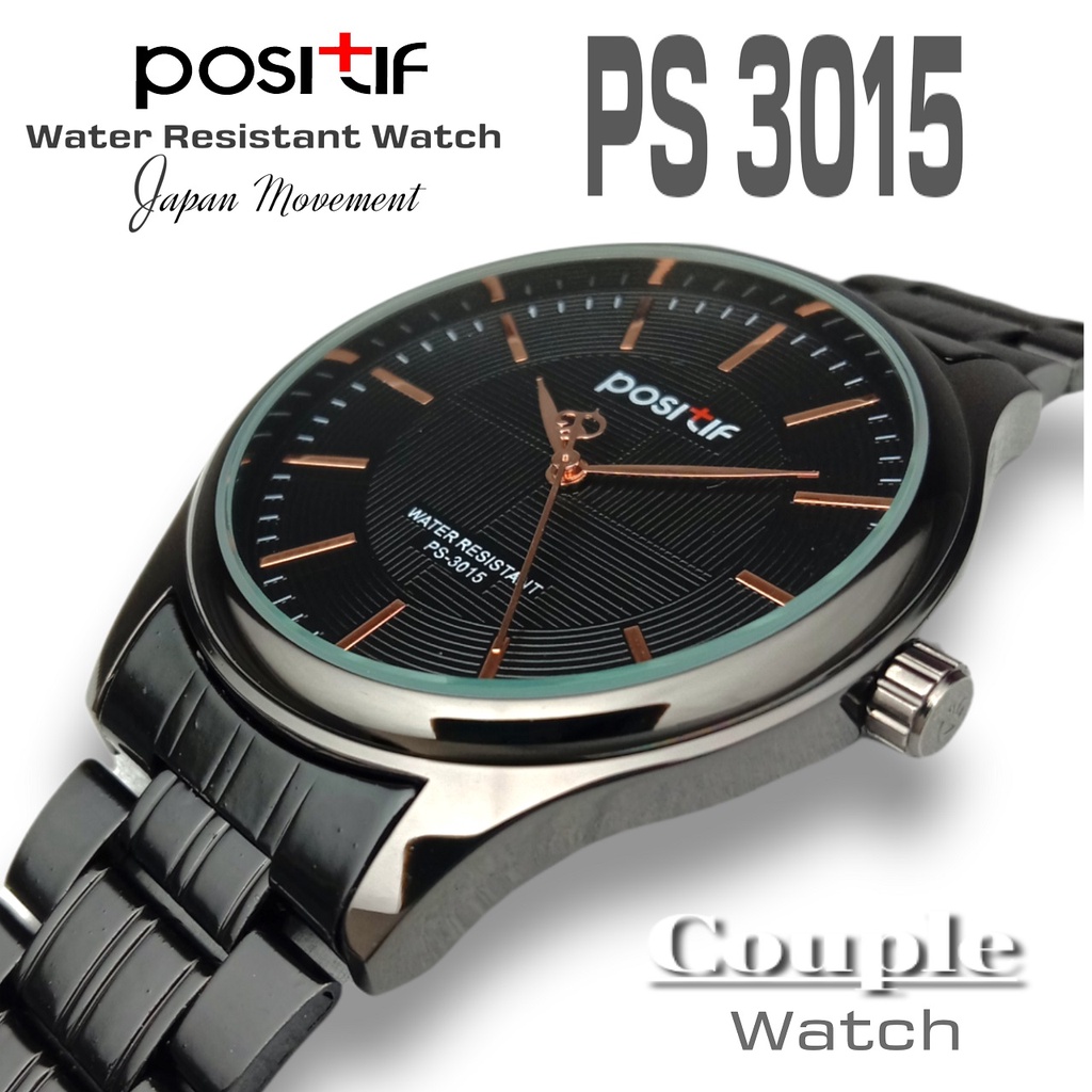 POSITIF 3015 JAM TANGAN COUPLE ORIGINAL 100% MESIN & BATERAI ORI JEPANG