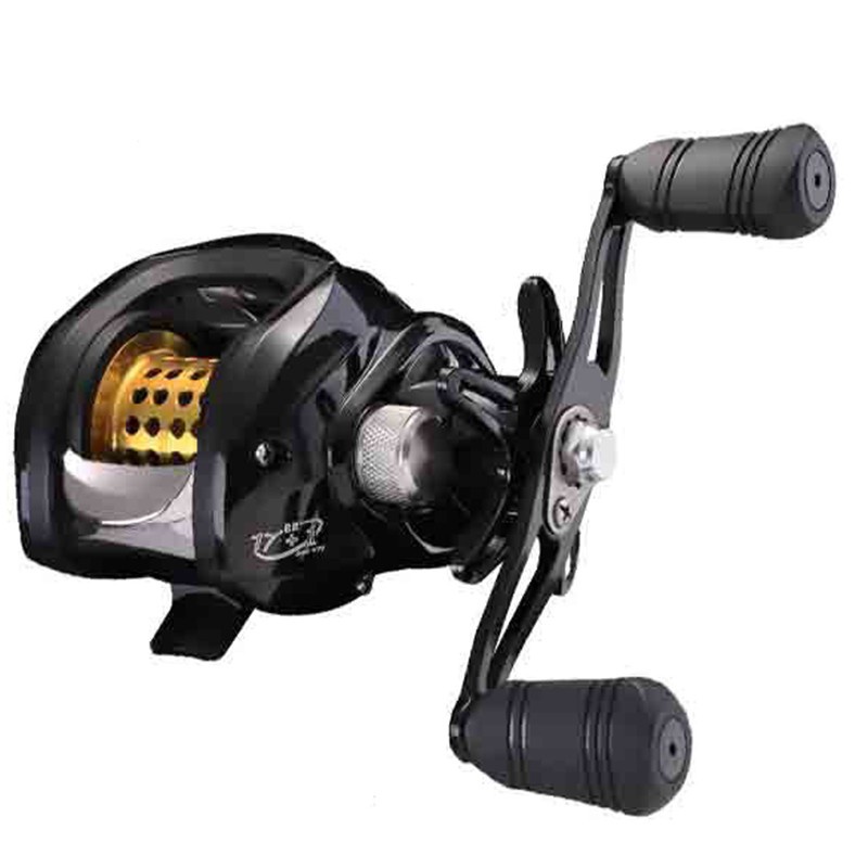 Reel Pancing 17 + 1BB 17 + 1BB Tangan Kanan / Kiri Bahan Metal Drag Power Casting Kapasitas Maksimal 8kg