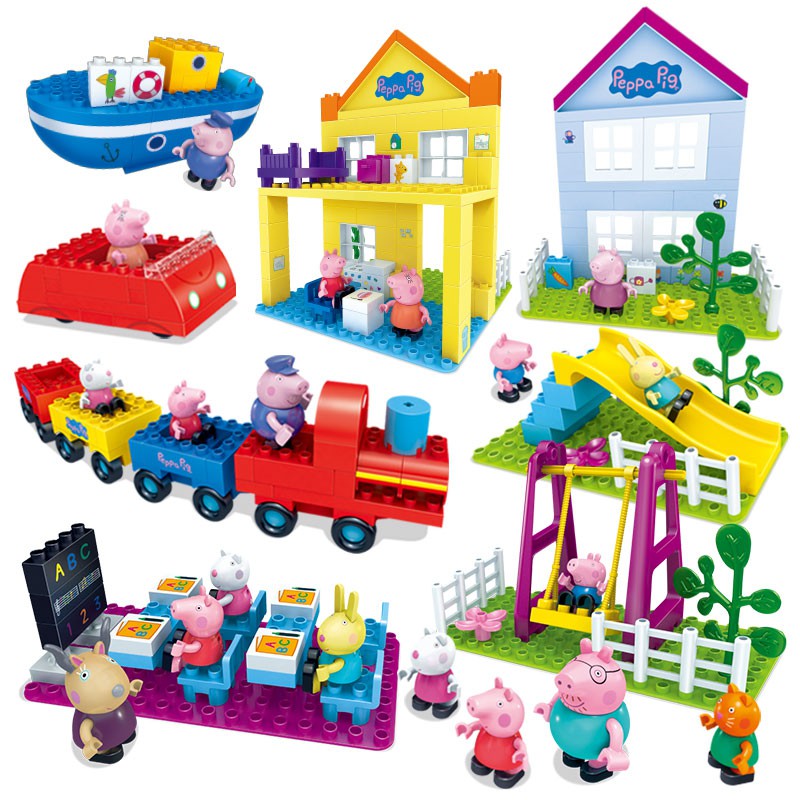Lele Mainan Balok Bangun susun Model Lego Ukuran Besar Lele Mainan Balok Bangun susun Model Lego Ukuran Besar