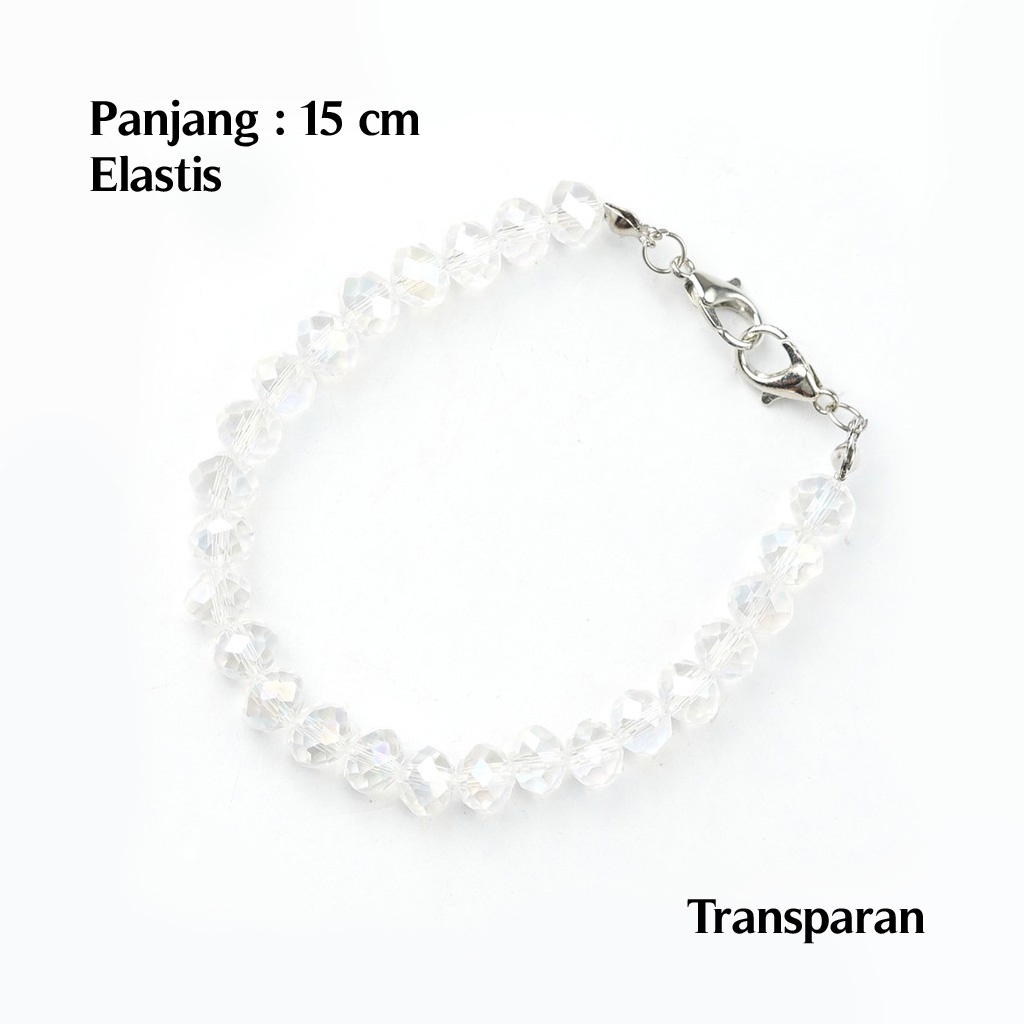 Konektor Masker Hijab Kancing Tali Pengait Masker Kristal Elastis 15 &amp; 20 cm