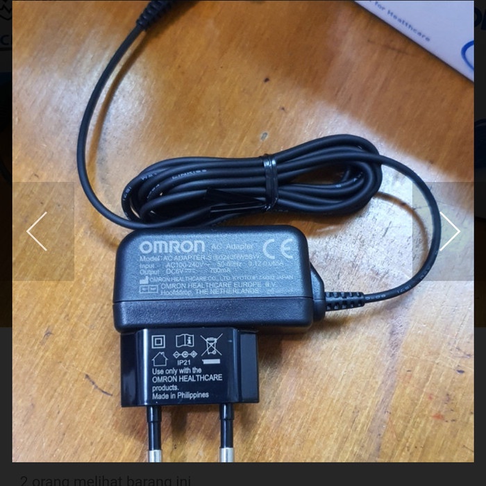 Adaptor tensimeter OMRON original / ac adaptor omron asli