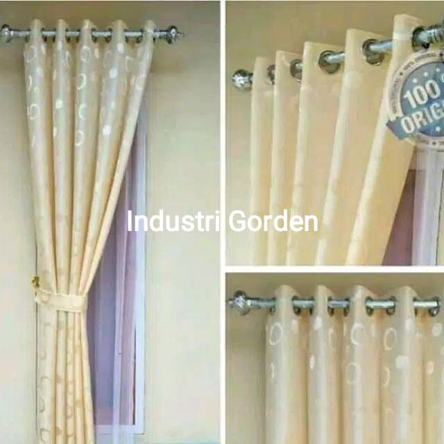 Hordeng Jendela Pintu gorden murah korden gordyn tirai polos rumah mewah motif tebal minimalis