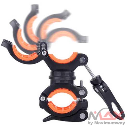 Clamp Penjepit Senter Stang Sepeda 360 Derajat aksesoris sepeda elektrik MTB BMX universal