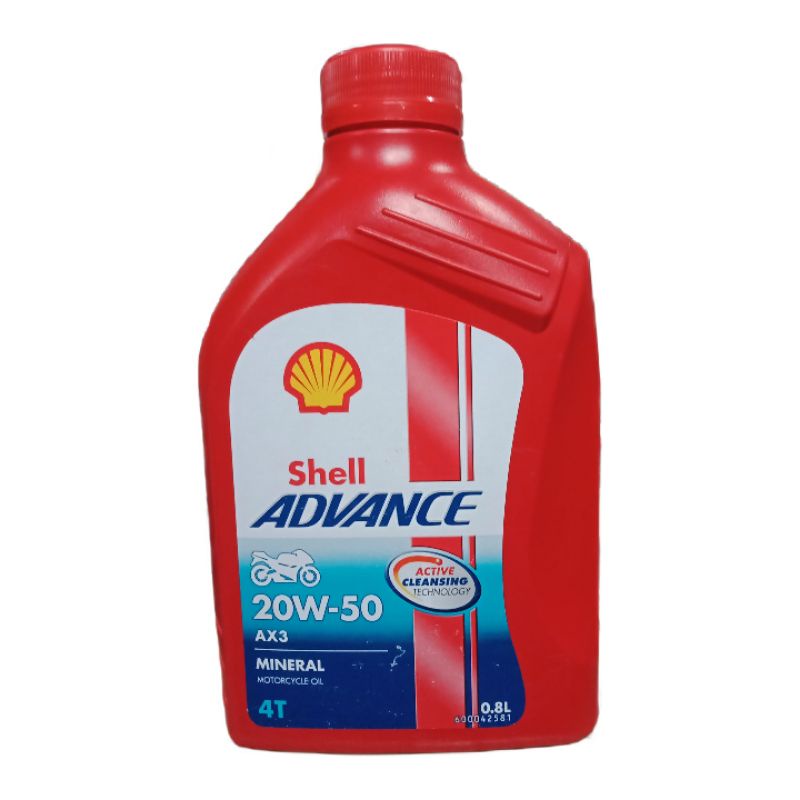 OLI SHELL ADVANCE AX3 4T 20-50 0.8L , FOR ALL BEBEK HONDA, YAMAHA, SUZUKI DLL