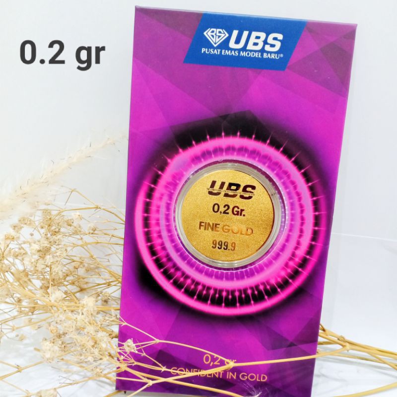Logam Mulia UBS Thin Gold Confident Ungu 0.2 Gram