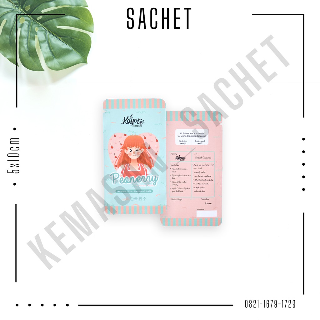 Cetak Kemasan Sachet Full Print Ukuran 5x10