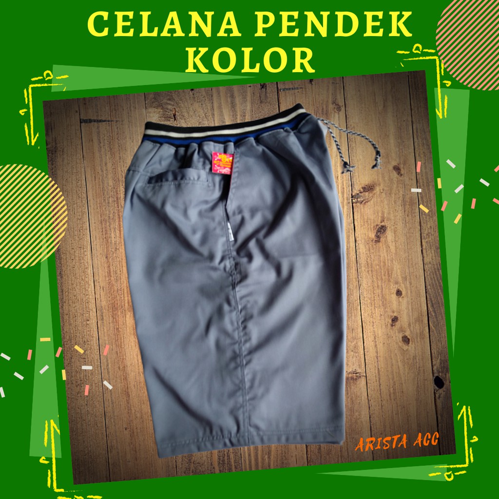 Celana Pendek Pria kolor Polos Santai Kualitas Distro