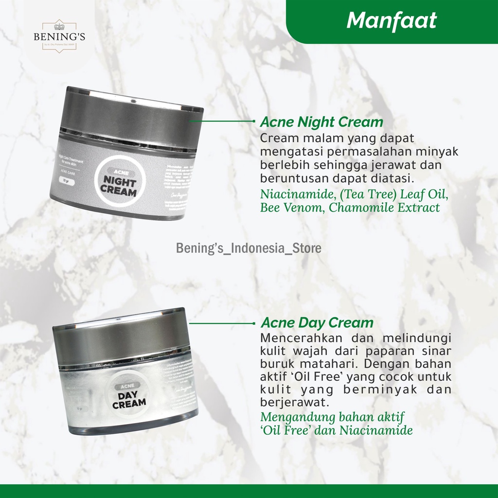 Bening Skincare Dr Oky Pratama Paket Acne Terbaik (Free Gift) Benings Skincare - Benings Clinic Paket Jerawat-3