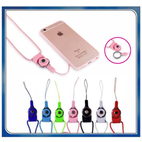 Kalung Tali HP 2IN1 Gantungan Handphone Kalung Leher Strap Kartu ID Card Lanyard Phone Name Tag