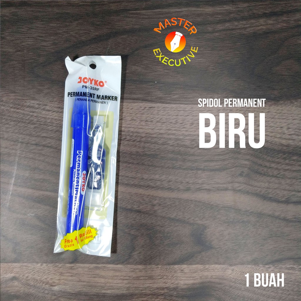 

[Buah] Joyko Spidol Permanent Marker Hitam Biru - Tidak Bisa Dihapus