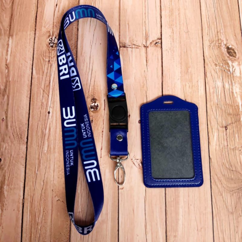 

Tali Lanyard BUMN BRI Bisa Satuan | Free 1pcs Card Holder