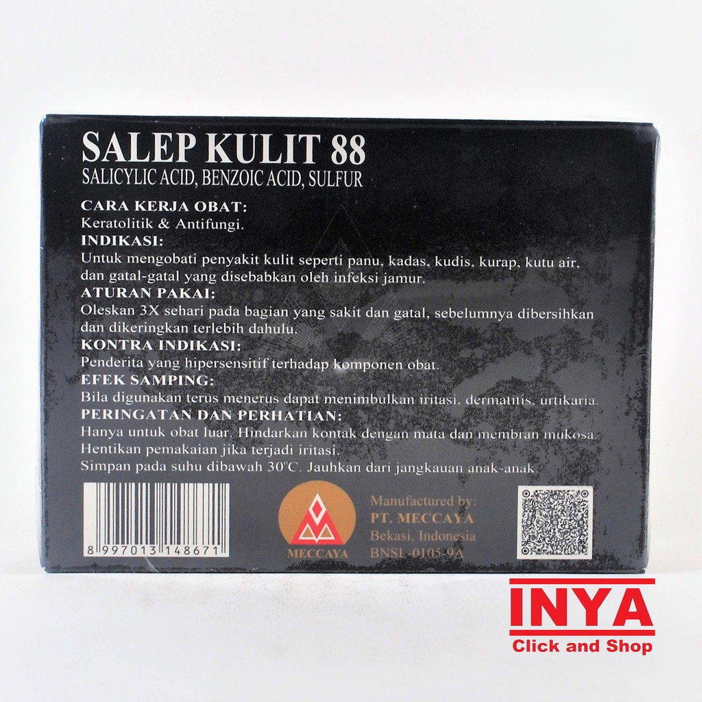 88 12x6g BOX - Selusin - Antiseptic Cream - Salep Kulit