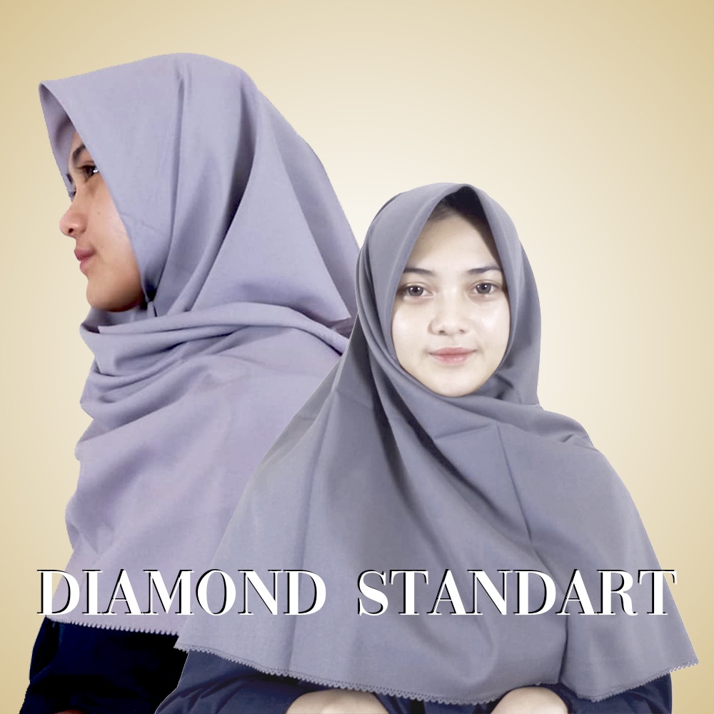 Hijab muslimah segi empat diamond standart