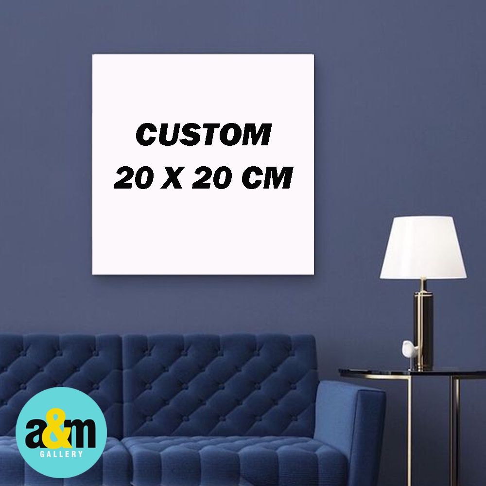Poster Kayu CUSTOM Foto Ukuran 20 x 20 cm I Hiasan Dinding Dekorasi Kamar I Poster Kayu Dekorasi Kamar - A&amp;M