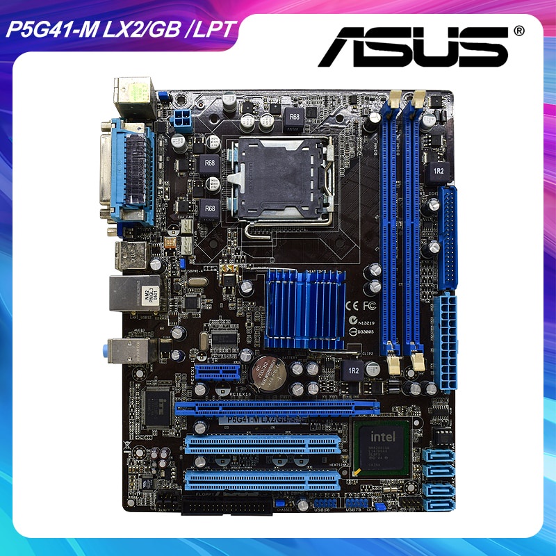 PREORDER ASUS P5G41-M LX2/GB/LPT LGA 775 Intel G41 Original Desktop PC Motherboard DDR3 VGA DVI USB2