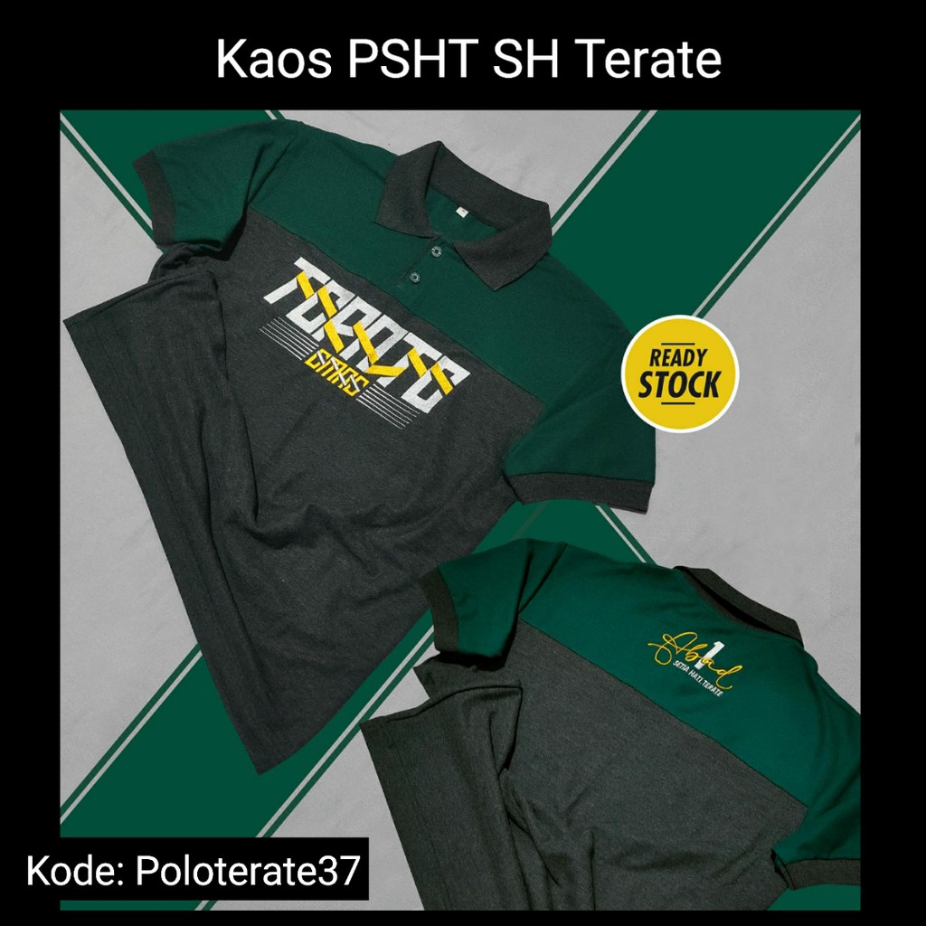 Kaos PSHT SH Terate berkerah polo bordir kode poloterate37