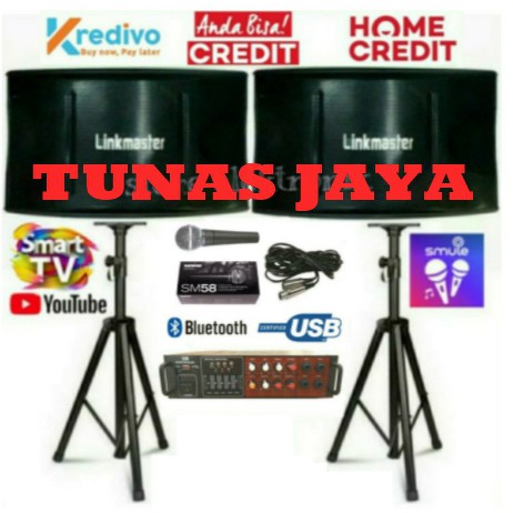 Paket Karaoke Sound System Linkmaster 10 Inch Upgrade Mixer Power