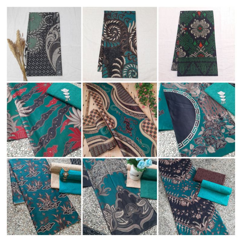 KAIN BATIK WARNA HIJAU IJO BATIK PRINT TOSCA SERAGAM BRIDESMAID