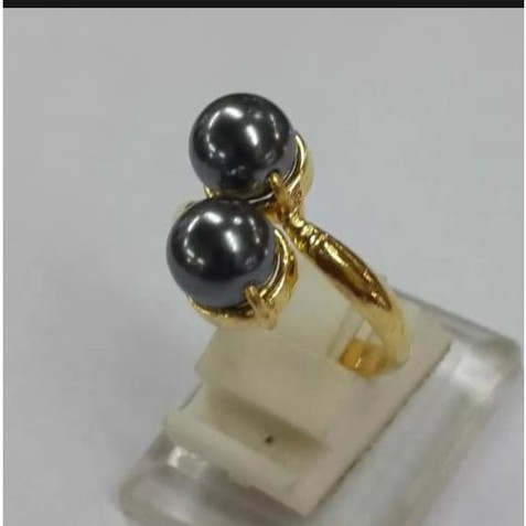 Cincin Mutiara Lapis Emas