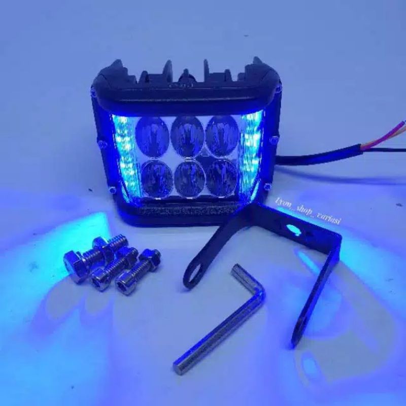 Lampu Tembak Sorot Cree 6 Led 6 Mata Strobo 4306