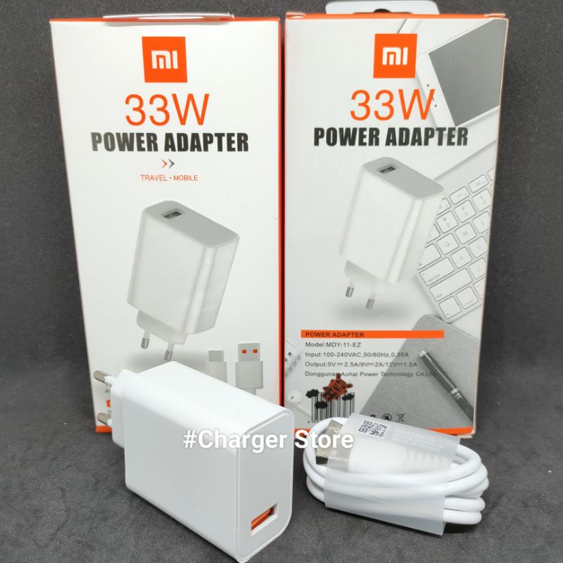 Charger Xiaomi ORI 33W 3A Fast Charging Micro USB - Type C