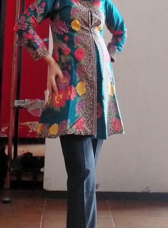 Tunik Batik Pakaian Wanita 076