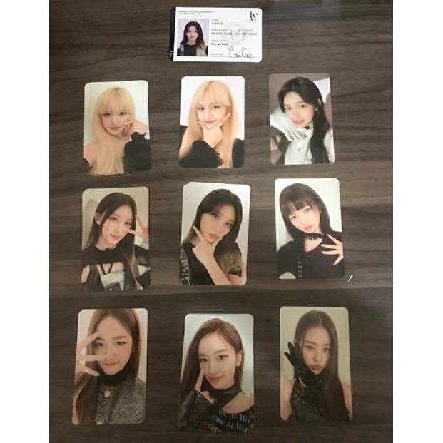 PHOTOCARD PC ID CARD IVE ALBUM ELEVEN yujin leeseo liz gaeul rei
