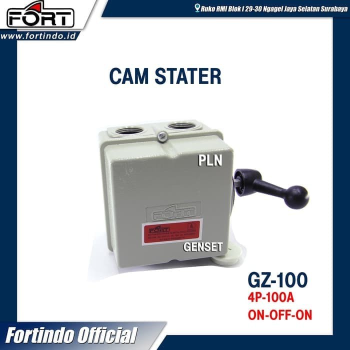 Cam Starter / OHM Saklar / COS / Genset / Handle 4P 100A GZ FORT