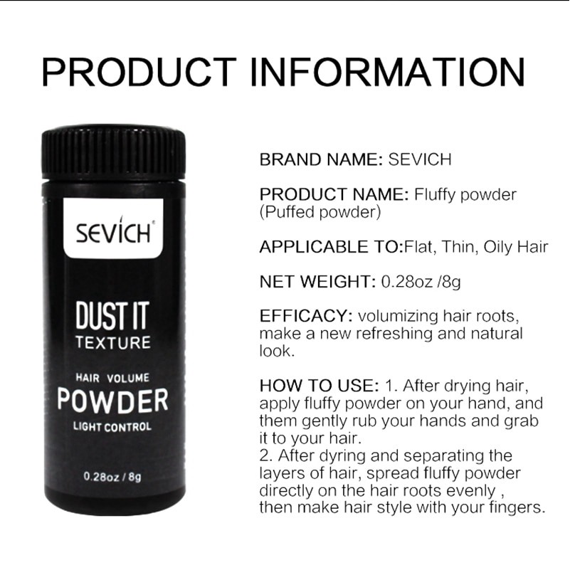 [100% ORIGINAL] SEVICH HAIR POWDER VOLUME HAIRSTYLING POMADE RAMBUT STYLING FLUFFY BEDAK GELOMBANG