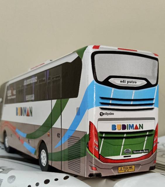 Miniatur Bus bis / mainan bus bis  Budiman shd