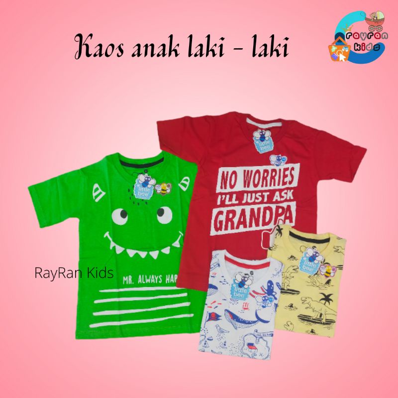Kaos anak laki usia 6-11th/ baju kaos anak laki/ baju  anak branded/ kaos anak junior