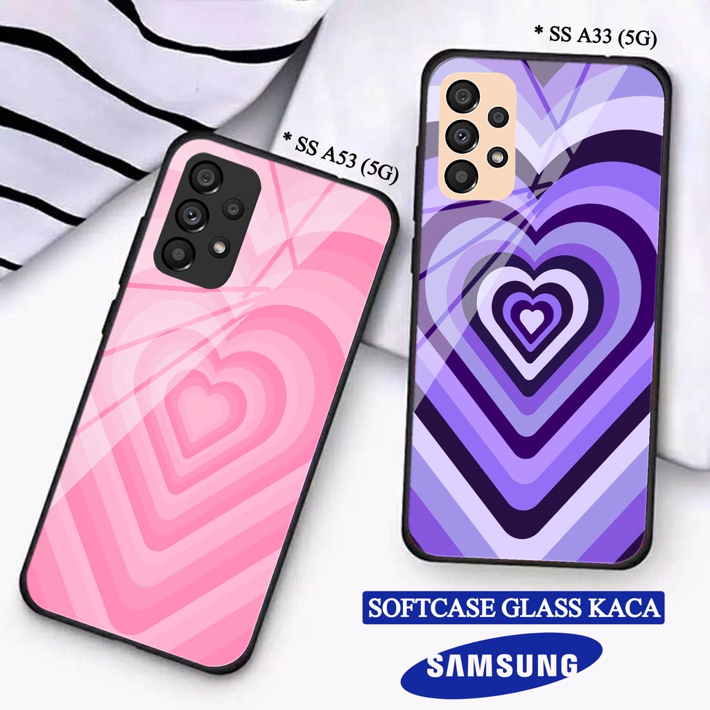 Softcase Glass Kaca  SAMSUNG A33(5G) A53(5G) - Casing HP SAMSUNG A33(5G) A53(5G) [ S55 ].