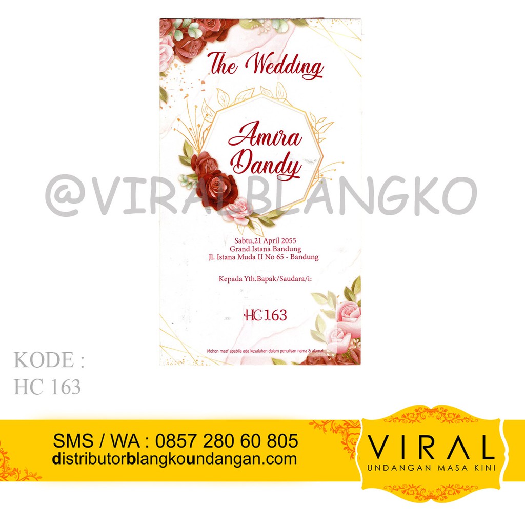 Blangko Undangan HC 163 Harga Murah