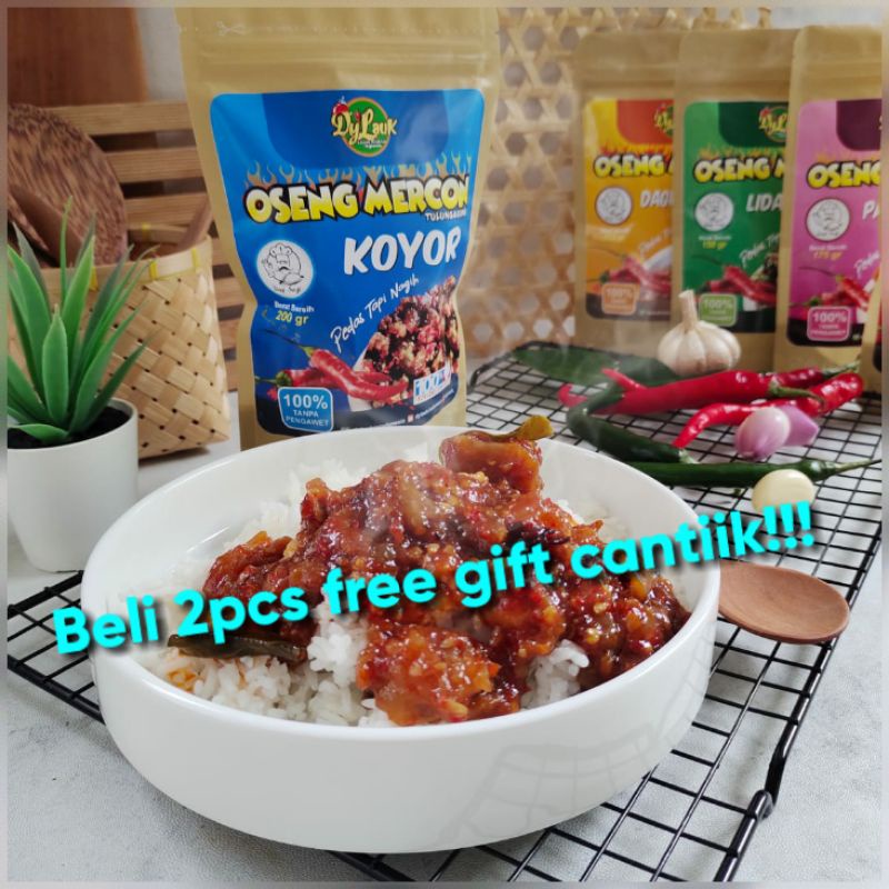 oseng mercon DYLAUK daging sapi, tuna,koyor,paru halal dan paling enak!!!