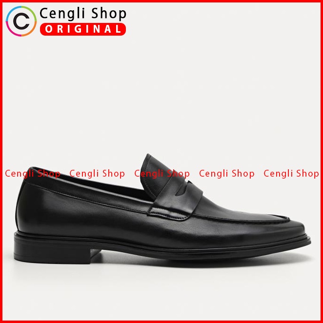 SEPATU FORMAL PEDRO PRIA ORIGINAL PANTOFEL KULIT ASLI HITAM PM141