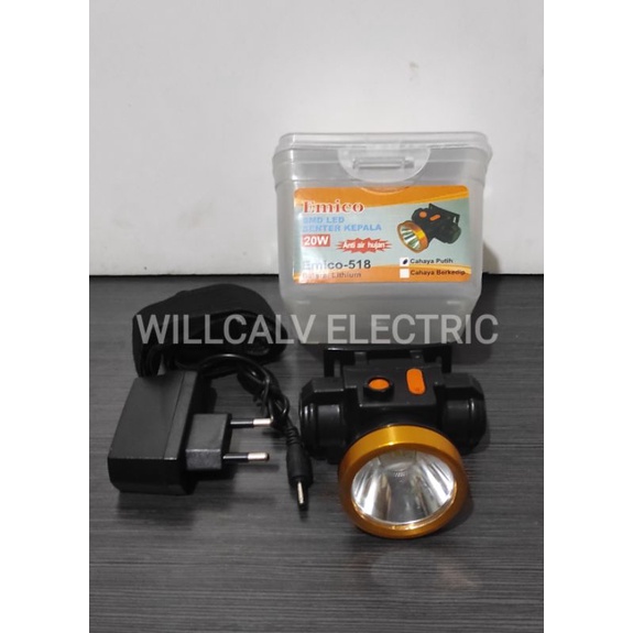 SENTER KEPALA 20W 20 WATT EMICO / SENTER CAS KEPALA EMICO 20W 20 WATT