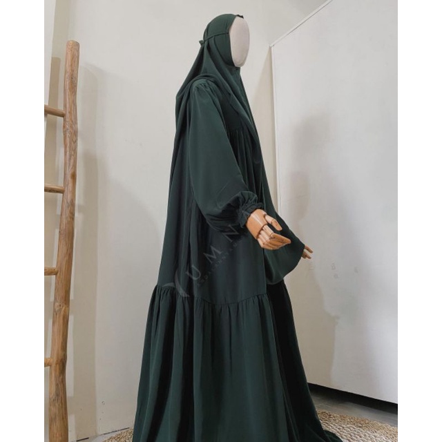 SAVANA SERIES [YUMNA] terbaru NEW FORTALEZA gamis syari set khimar tali free cadar