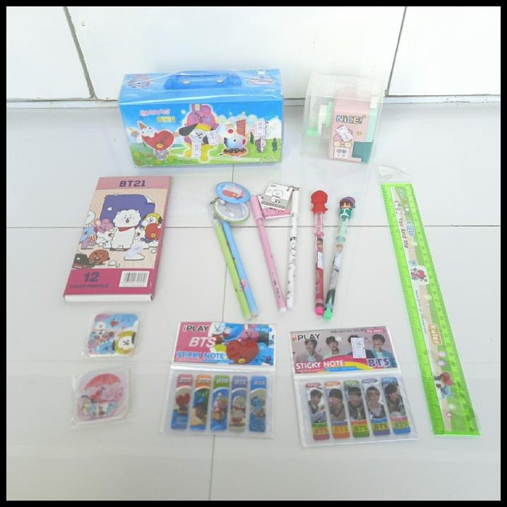 

Paket Alat Tulis Bt21 Bts Jumbo Set