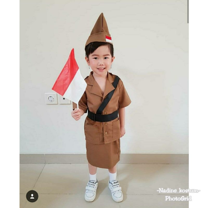 Kostum kemerdekaan/kostum pahlawan/kostum pahlawan anak/kostum kemerdekaan anak/kostum agustusan/baj