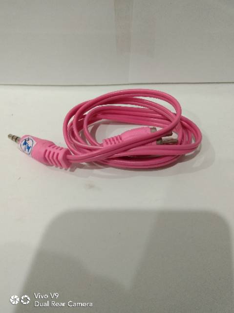 KABEL AUX FOR AUDIO 2 IN 1 WARNA WARNI PANJANG 1.5METER